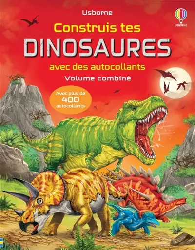 Construis tes dinosaures avec des autocollants : Volume combiné