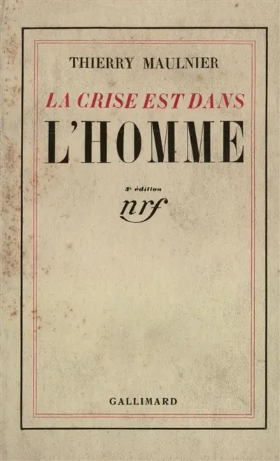 La crise est dans l'homme