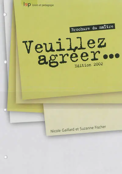 Veuillez agréer... : brochure du maître