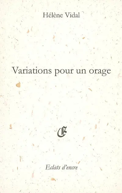 Variations pour un orage