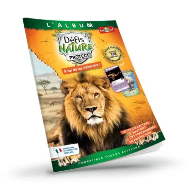 L'album défis nature protect : à toi de les défendre ! : lion d'Afrique
