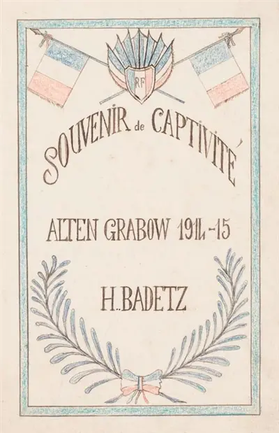 Souvenir de captivité : Alten Grabow, 1914-15