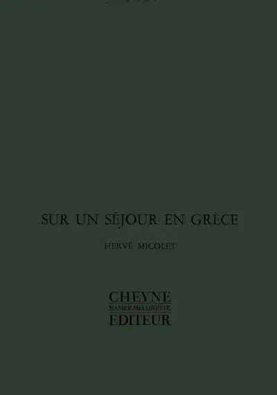 Sur un séjour en Grèce