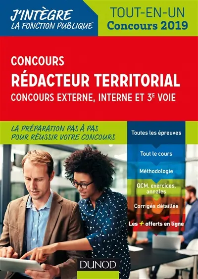 Concours rédacteur territorial : concours externe, interne et 3e voie : tout-en-un