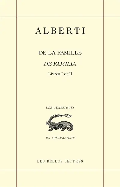 De la famille. Livres I et II. De familia. Livres I et II