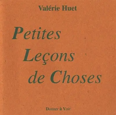 Petites leçons de choses