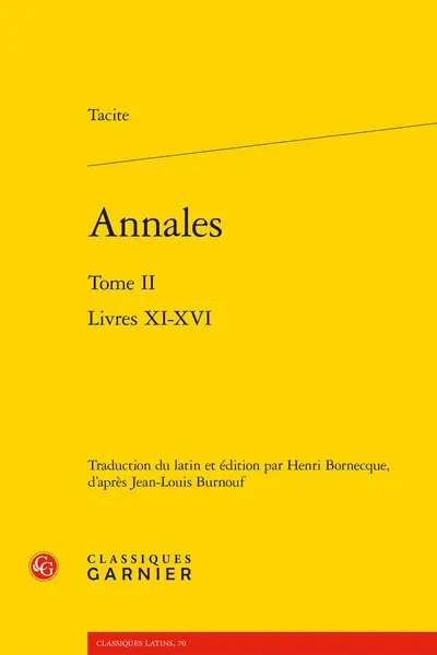 Annales. Vol. 2. Livres XI-XVI