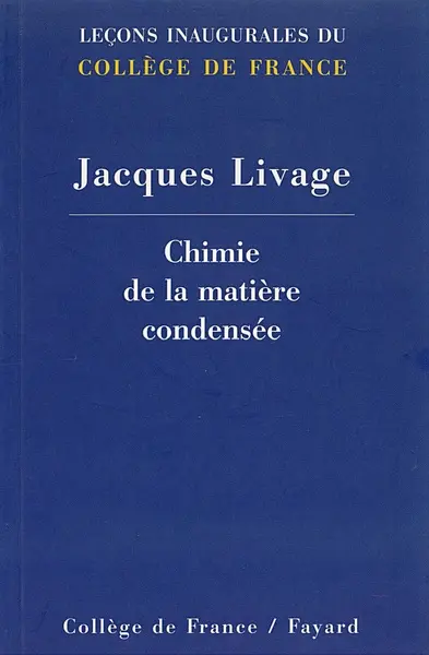 Chaire de chimie de la matière condensée