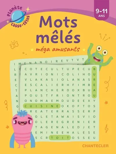 Mots mêlés méga amusants : 9-11 ans