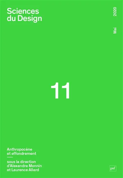Sciences du design, n° 11. Anthropocène et effondrement