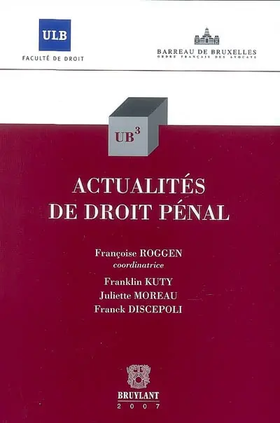Actualités de droit pénal
