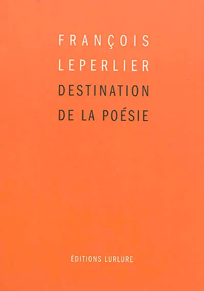 Destination de la poésie