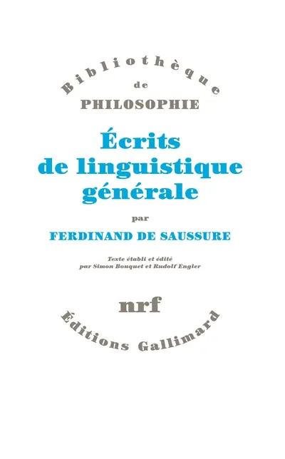 Ecrits de linguistique générale