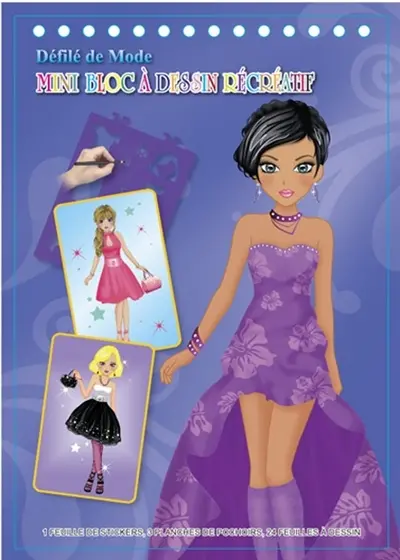 Défilé de mode : mini bloc à dessin récréatif