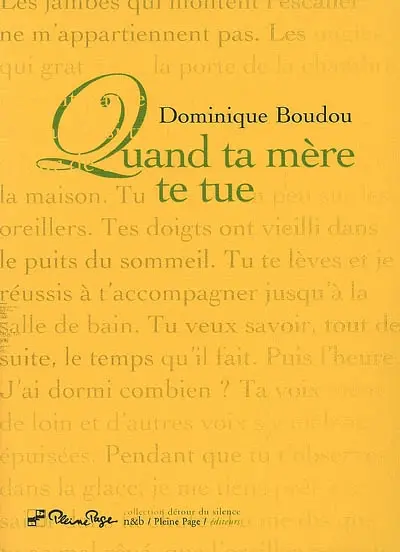 Quand ta mère te tue