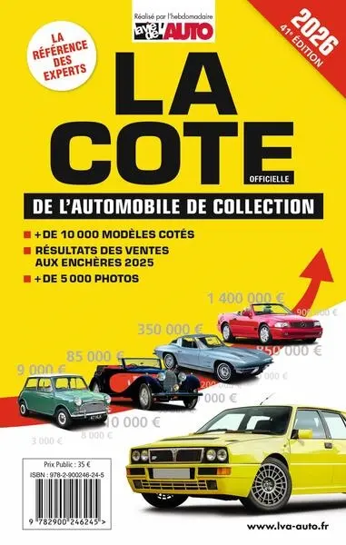La cote officielle de l'automobile de collection 2026