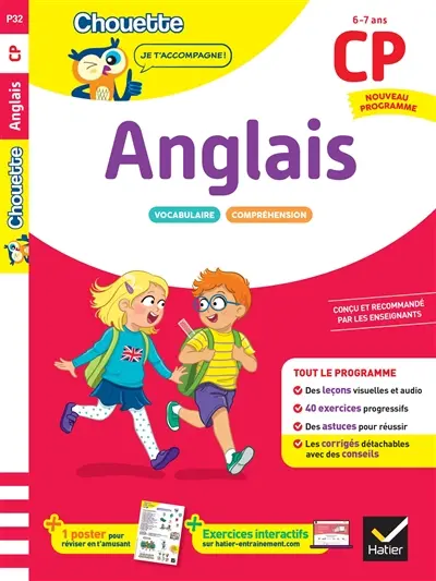 Anglais CP, 6-7 ans : nouveau programme