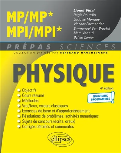 Physique MP, MP*, MPI, MPI* : nouveaux programmes