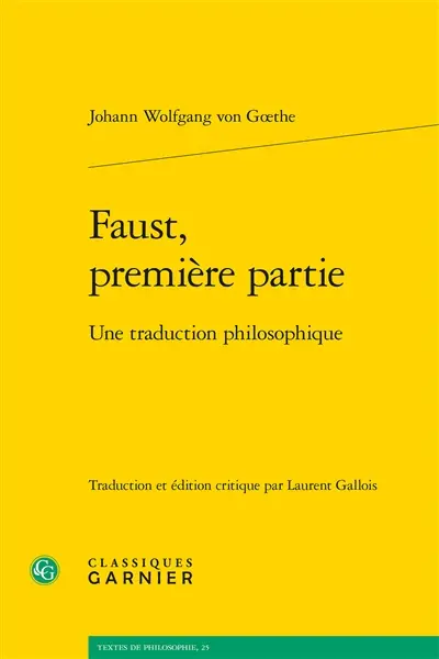 Faust, première partie : une traduction philosophique