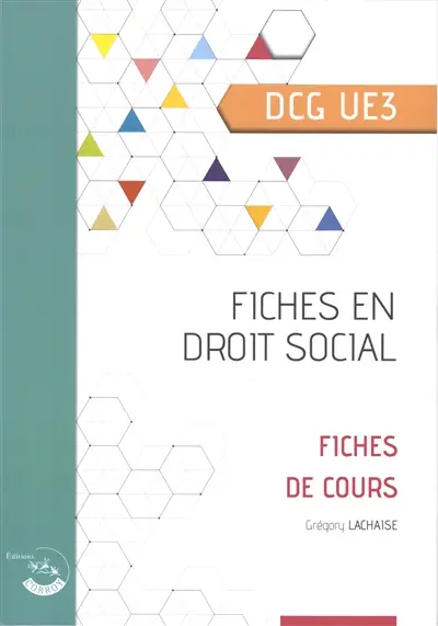 Fiches en droit social DCG UE3 : fiches de cours