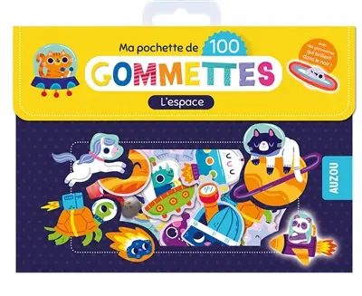 L'espace : ma pochette de 100 gommettes