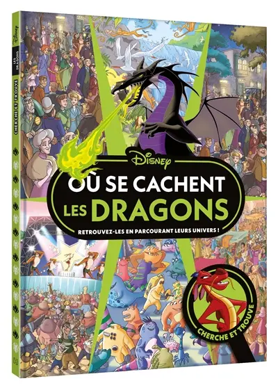 Où se cachent les dragons ? : retrouve-les en parcourant leurs univers ! : cherche et trouve