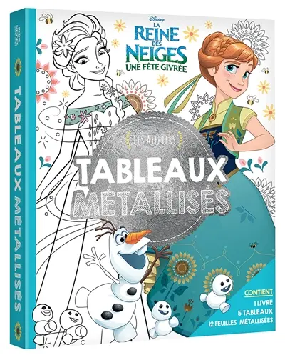 Tableaux métallisés : la reine des neiges, une fête givrée