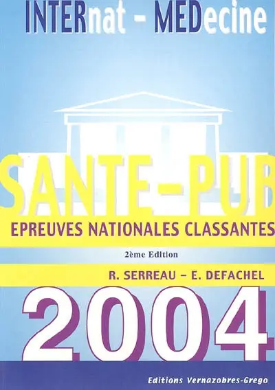 Santé publique : épreuves nationales classantes