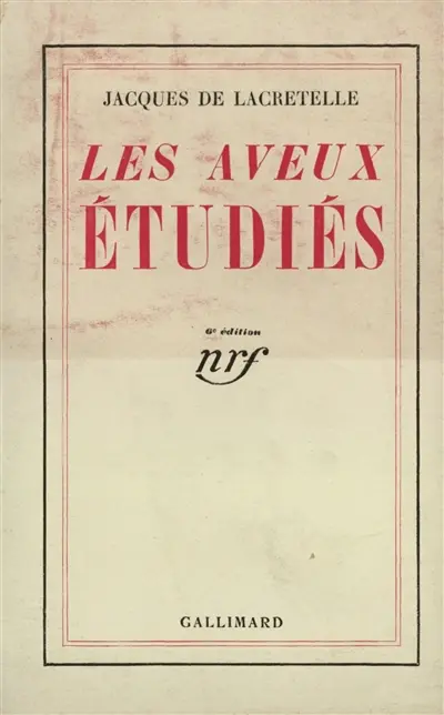 Les aveux étudiés