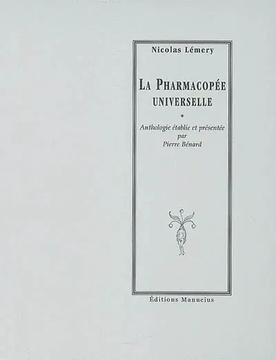 La pharmacopée universelle
