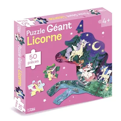 Licorne : puzzle géant : 50 pieces