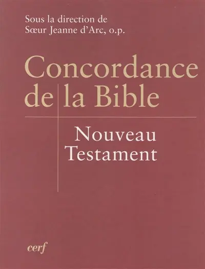 Concordance de la Bible : Nouveau Testament