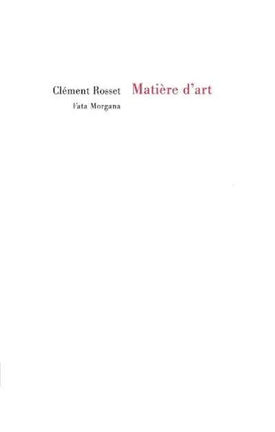 Matière d'art
