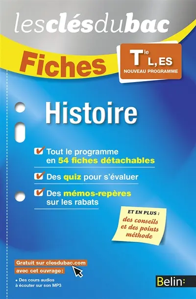 Histoire terminale L, ES : nouveau programme
