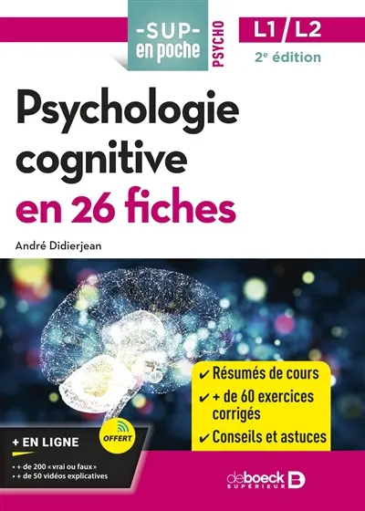 Psychologie cognitive en 26 fiches : L1-L2