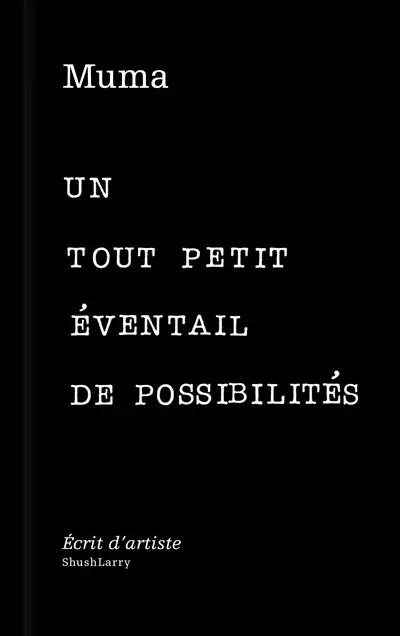 Un tout petit éventail de possibilités : écrit d'artiste