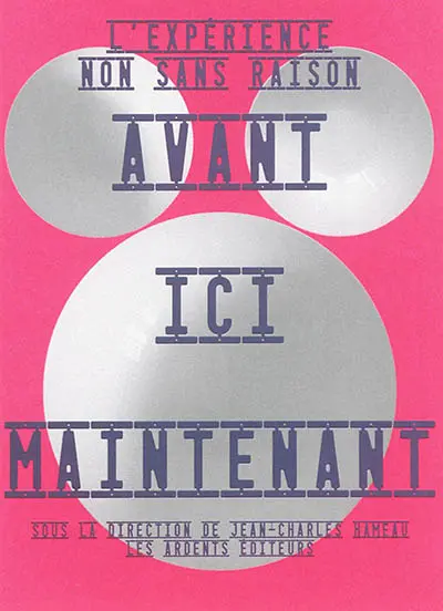 Avant, ici, maintenant : l'expérience Non sans raison