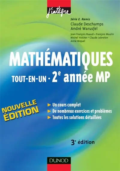 Mathématiques tout-en-un 2e année MP : cours et exercices corrigés