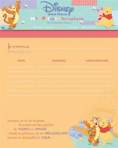 Mon premier scrapbook : Disney Winnie l'ourson