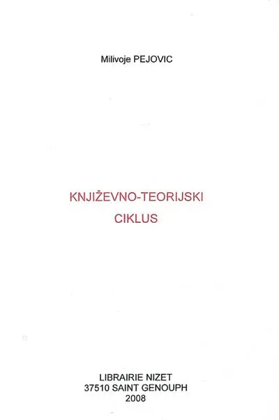 Knjizevno-teorijski ciklus