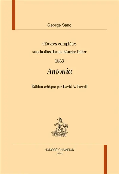 Oeuvres complètes. Antonia : 1863