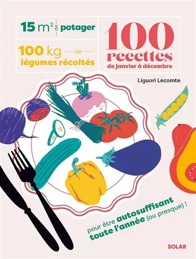 15 m2 de potager, 100 kilos de légumes récoltés, 100 recettes de janvier à décembre : pour être autosuffisant toute l'année (ou presque) !
