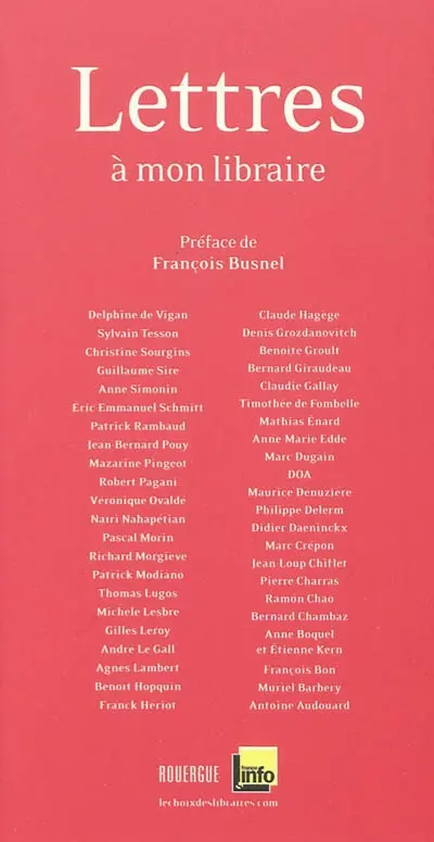 Lettres à mon libraire