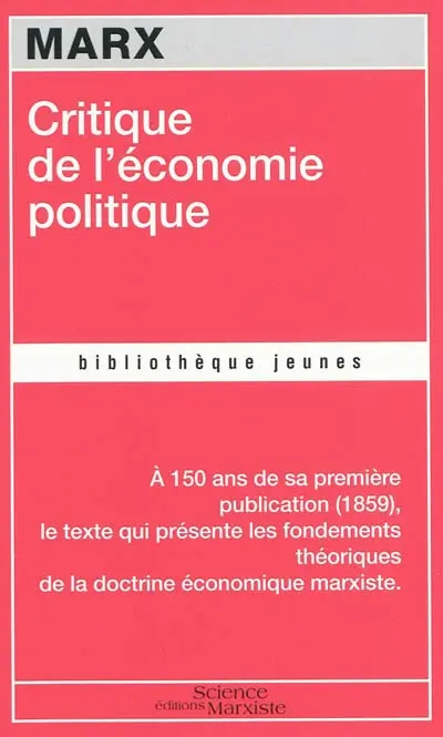 Critique de l'économie politique