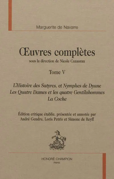 Oeuvres complètes. Vol. 5