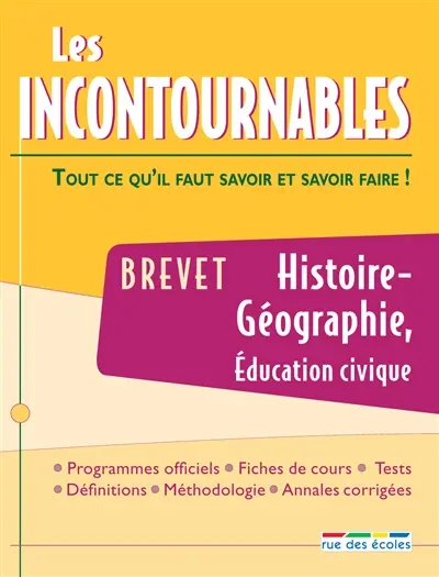 Brevet histoire-géographie, éducation civique