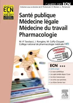 Santé publique, médecine légale, médecine du travail, pharmacologie