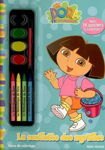 La cueillette des myrtilles : livre de coloriage : Dora l'exploratrice