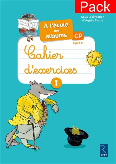 A l'école des albums, CP, cycle 2 : cahiers d'exercices 1, série bleue : pack