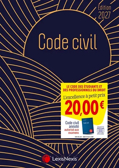 Code civil 2027 : jaquette soleil levant